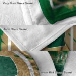 charlotte 49ers splatter effect green blanket best selling