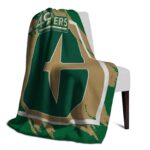 charlotte 49ers splatter effect green blanket best selling