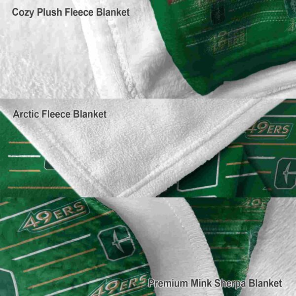 charlotte 49ers striped pattern green blanket premium grade