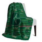 charlotte 49ers striped pattern green blanket top rated