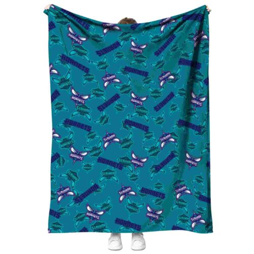charlotte hornets diehard fans teal blanket best selling