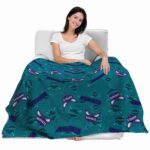 charlotte hornets diehard fans teal blanket latest model