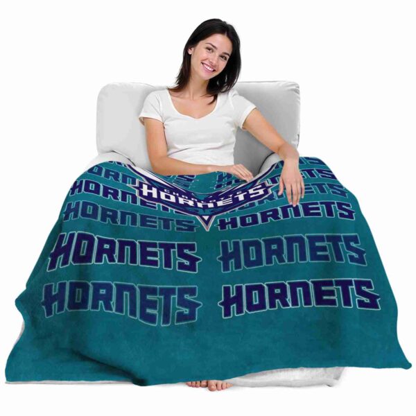 charlotte hornets fan pride teal blanket latest model