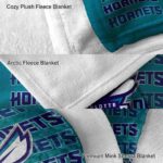 charlotte hornets fan pride teal blanket premium grade