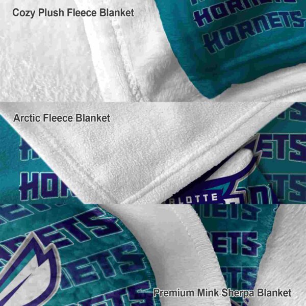 charlotte hornets fan pride teal blanket premium grade