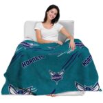 charlotte hornets fan spirit teal blanket best selling