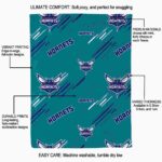 charlotte hornets fan spirit teal blanket best selling
