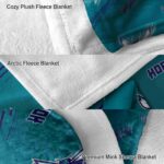 charlotte hornets fan spirit teal blanket best selling