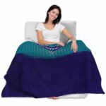 charlotte hornets gradient dots teal blanket latest model