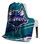 charlotte hornets paint streaks teal white blanket top rated