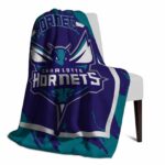 charlotte hornets splatter effect teal blanket best selling