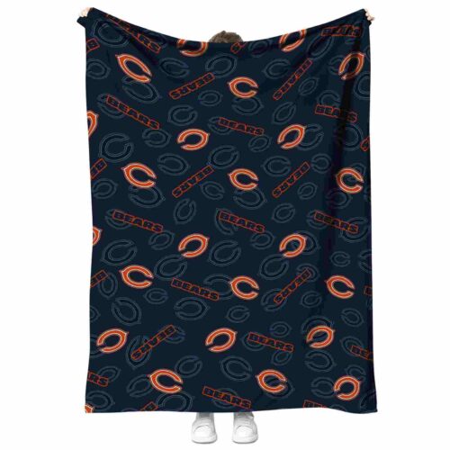 chicago bears diehard fans blue blanket best selling