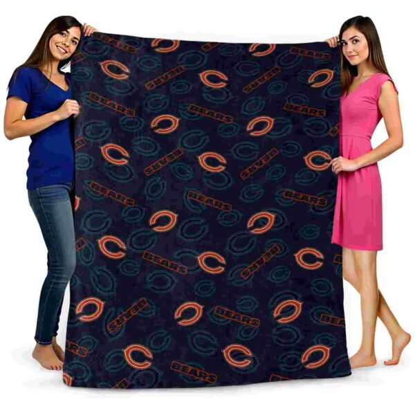 chicago bears diehard fans blue blanket fashion forward