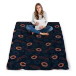 chicago bears diehard fans blue blanket high quality