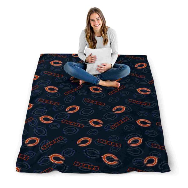 chicago bears diehard fans blue blanket high quality