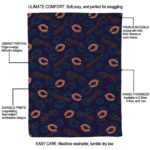 chicago bears diehard fans blue blanket new arrival