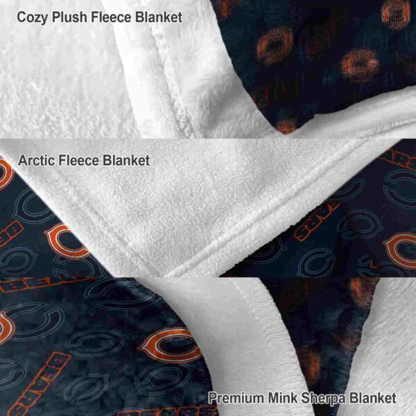 chicago bears diehard fans blue blanket premium grade