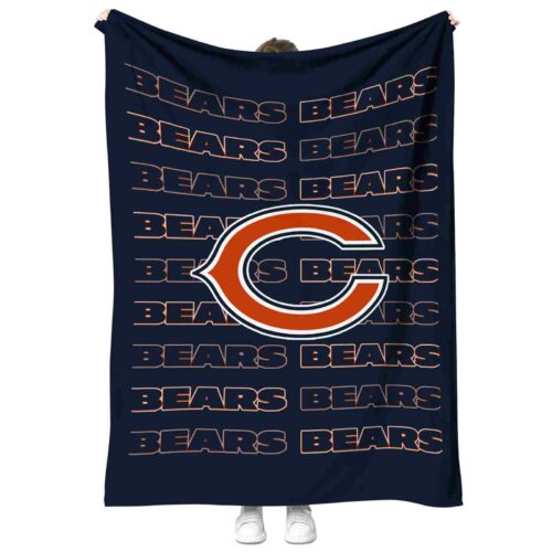 chicago bears fan pride blue blanket best selling