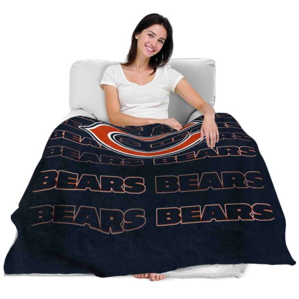 chicago bears fan pride blue blanket latest model