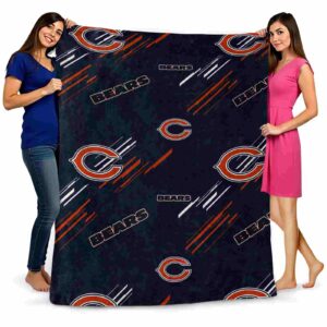 chicago bears fan spirit blue blanket fashion forward