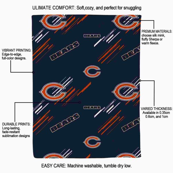 chicago bears fan spirit blue blanket new arrival