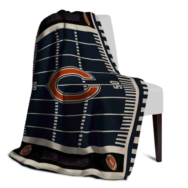 chicago bears football field blue blanket top rated