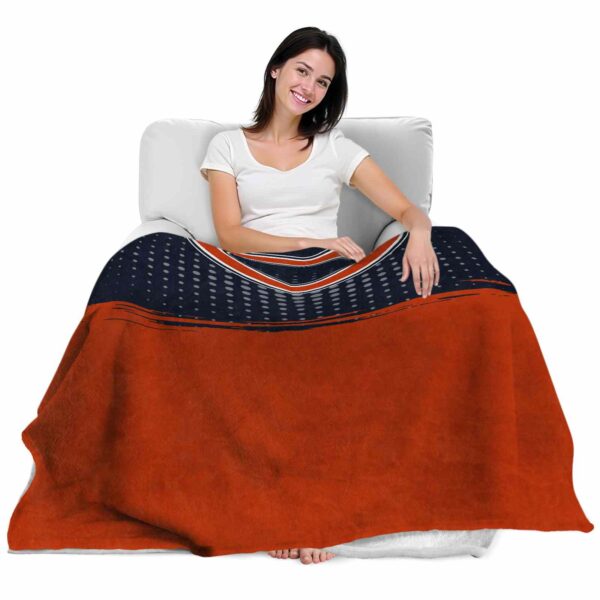 chicago bears gradient dots blue blanket latest model