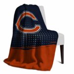 chicago bears gradient dots blue blanket top rated