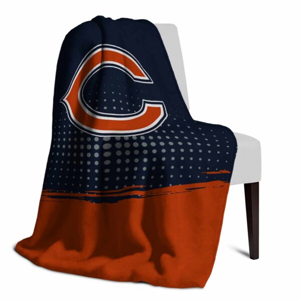 chicago bears gradient dots blue blanket top rated