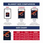 chicago bears grunge texture blue blanket best selling