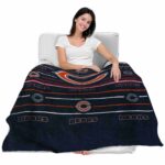 chicago bears striped pattern blue blanket best selling