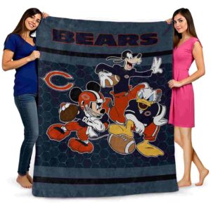 chicago bears three musketeers blue blanket fashion forward