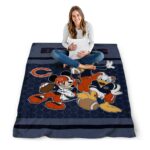 chicago bears three musketeers blue blanket high quality