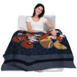 chicago bears three musketeers blue blanket latest model