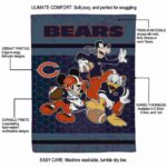 chicago bears three musketeers blue blanket new arrival