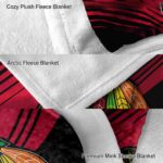 chicago blackhawks diagonal stripes red blanket best selling