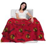 chicago blackhawks diehard fans red blanket latest model