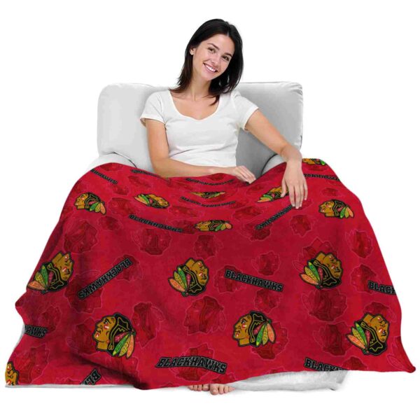 chicago blackhawks diehard fans red blanket latest model