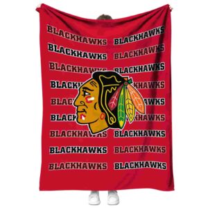 chicago blackhawks fan pride red blanket best selling