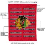 chicago blackhawks fan pride red blanket new arrival