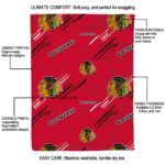 chicago blackhawks fan spirit red blanket best selling