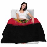 chicago blackhawks gradient dots red blanket latest model