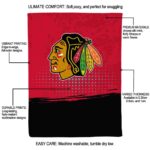 chicago blackhawks gradient dots red blanket new arrival