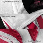 chicago bulls brushstrokes red white blanket best selling