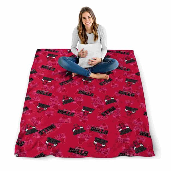 chicago bulls diehard fans red blanket high quality