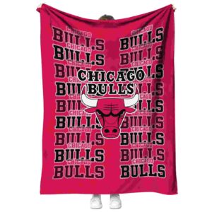 chicago bulls fan pride red blanket best selling
