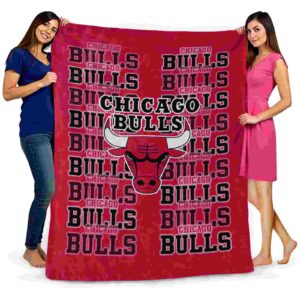 chicago bulls fan pride red blanket fashion forward