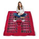 chicago bulls fan pride red blanket high quality