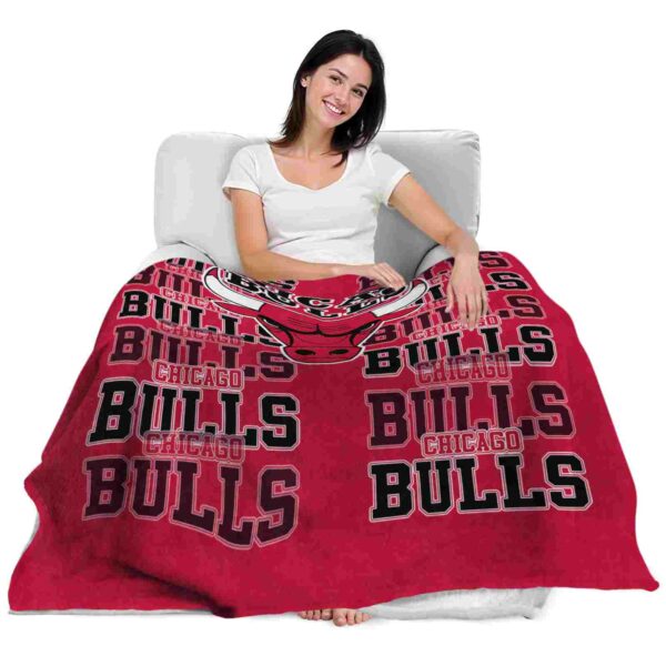 chicago bulls fan pride red blanket latest model