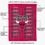 chicago bulls fan pride red blanket new arrival